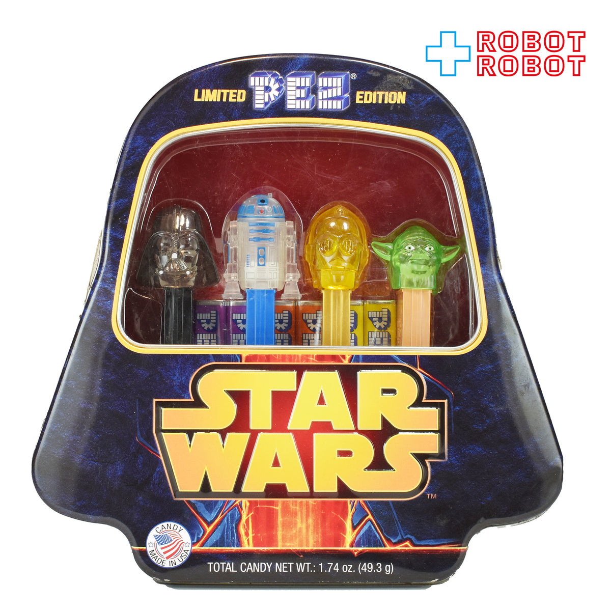PEZ スター・ウォーズ クリア版 4本入り 限定 缶ケース 未開封