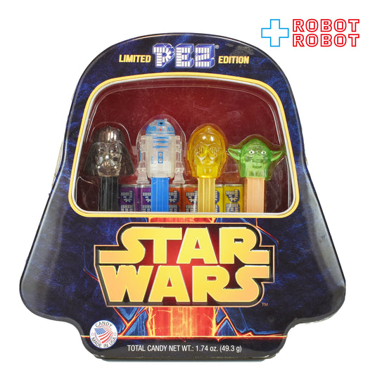 PEZ スター・ウォーズ クリア版 4本入り 限定 缶ケース 未開封