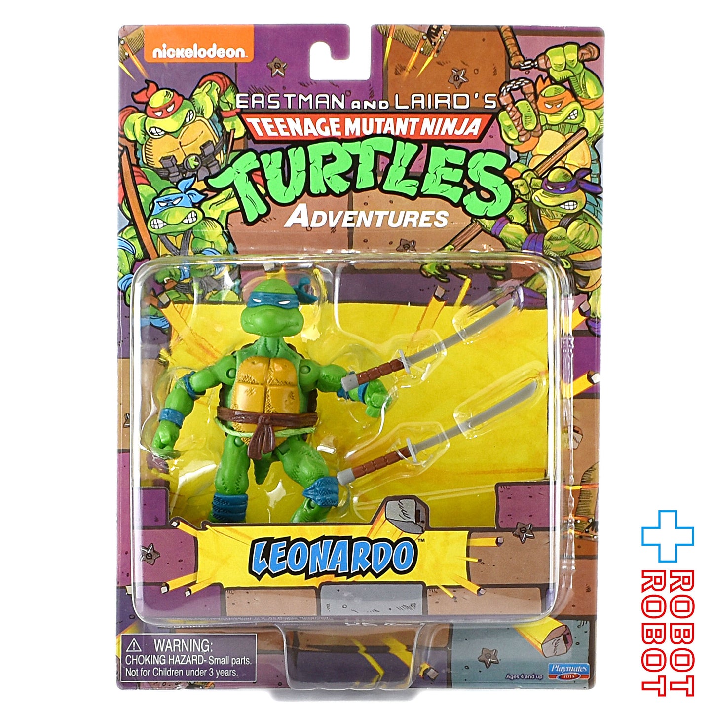 プレイメイツ タートルズ TMNT クラシック アドベンチャーズ レオナルド アクションフィギュア 未開封
