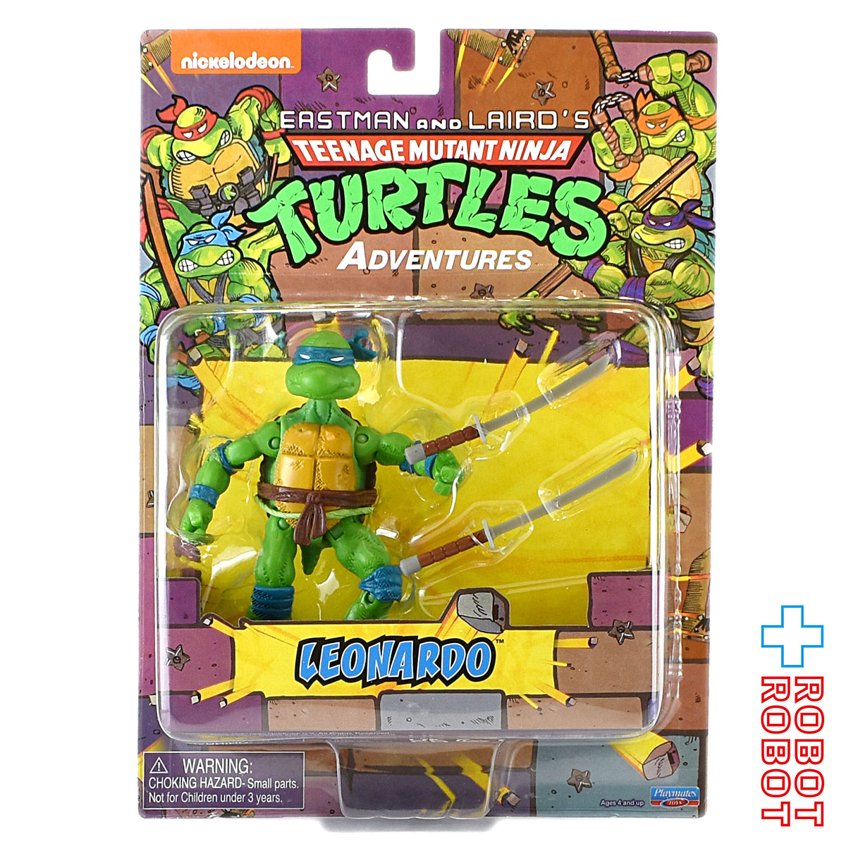 プレイメイツ タートルズ TMNT クラシック アドベンチャーズ レオナルド アクションフィギュア 未開封