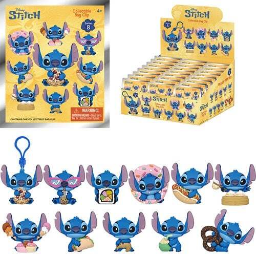 モノグラム 3D フィギュラル バッグ クリップ リロ & スティッチ スティッチ シリーズ8 1パック 未開封