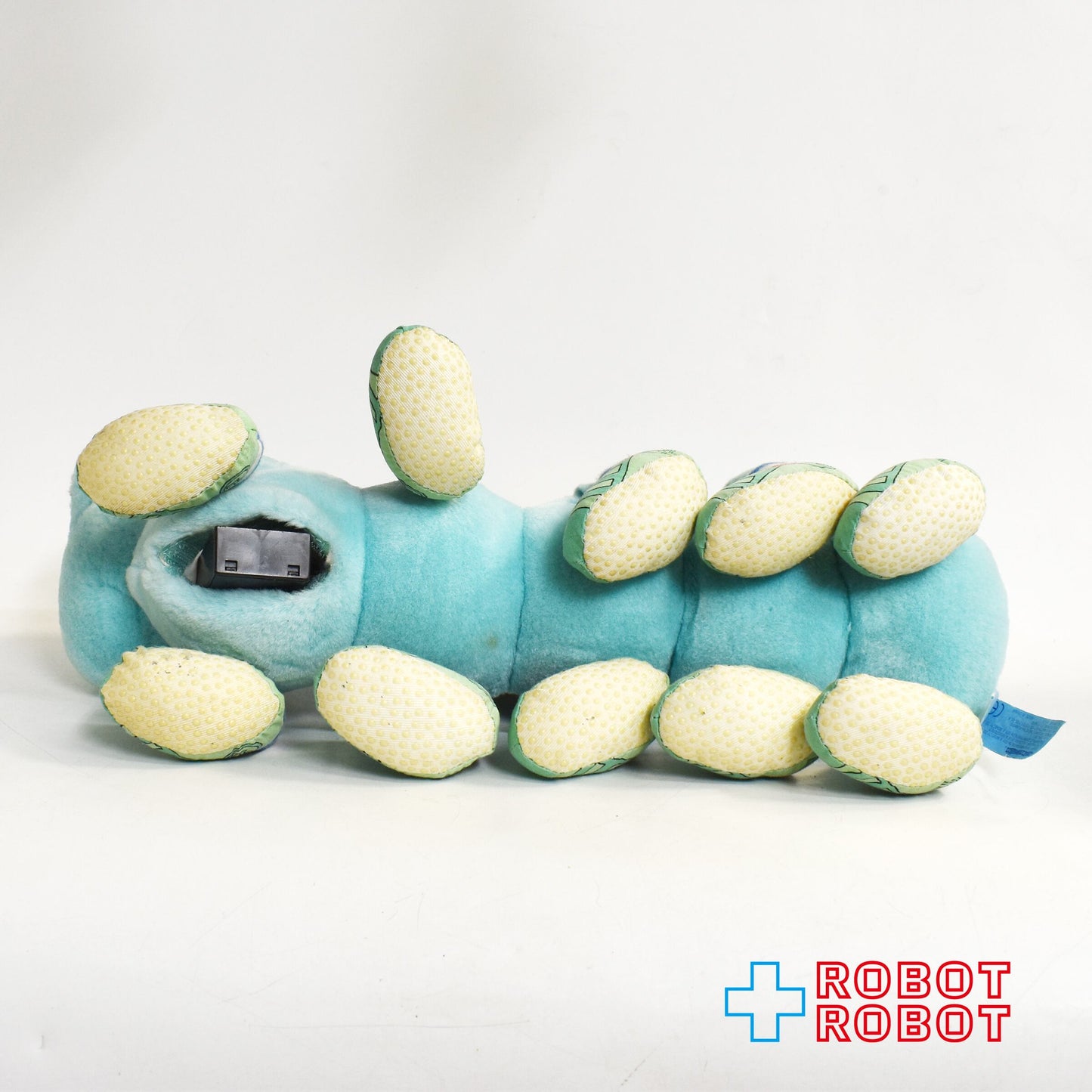 ロッツアロッツアレッグ いもむし ブルー・10本足 ライトアップ & 蝶 キーリング ぬいぐるみ人形 1998