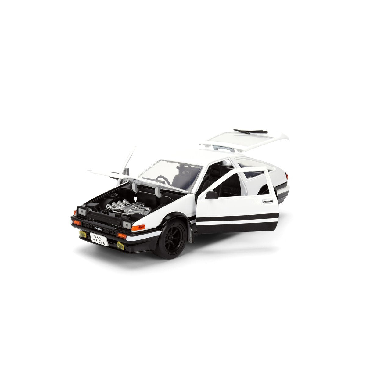 ⚫️ジャダトイズ ハリウッド・ライド 1/24 頭文字D 1986 トヨタ トレノ AE86 ダイキャスト ミニカー 未開封 ♦︎１号店商品