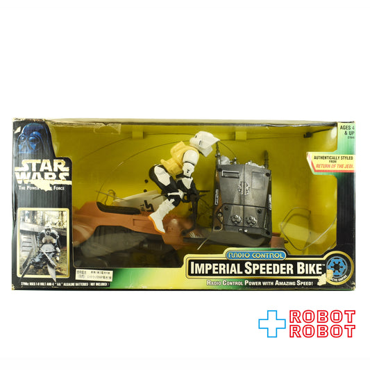 ※不可動、本体変色：スター・ウォーズ POTF インペリアル スピーダーバイク R/C アクションビークル 開封箱入
