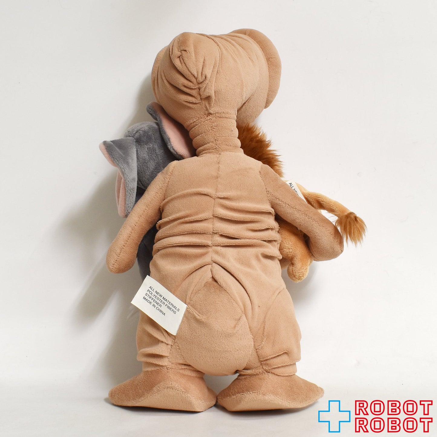 USJ E.T. ぬいぐるみ w/ライオンとゾウのぬいぐるみ ぬいぐるみ人形 40センチ