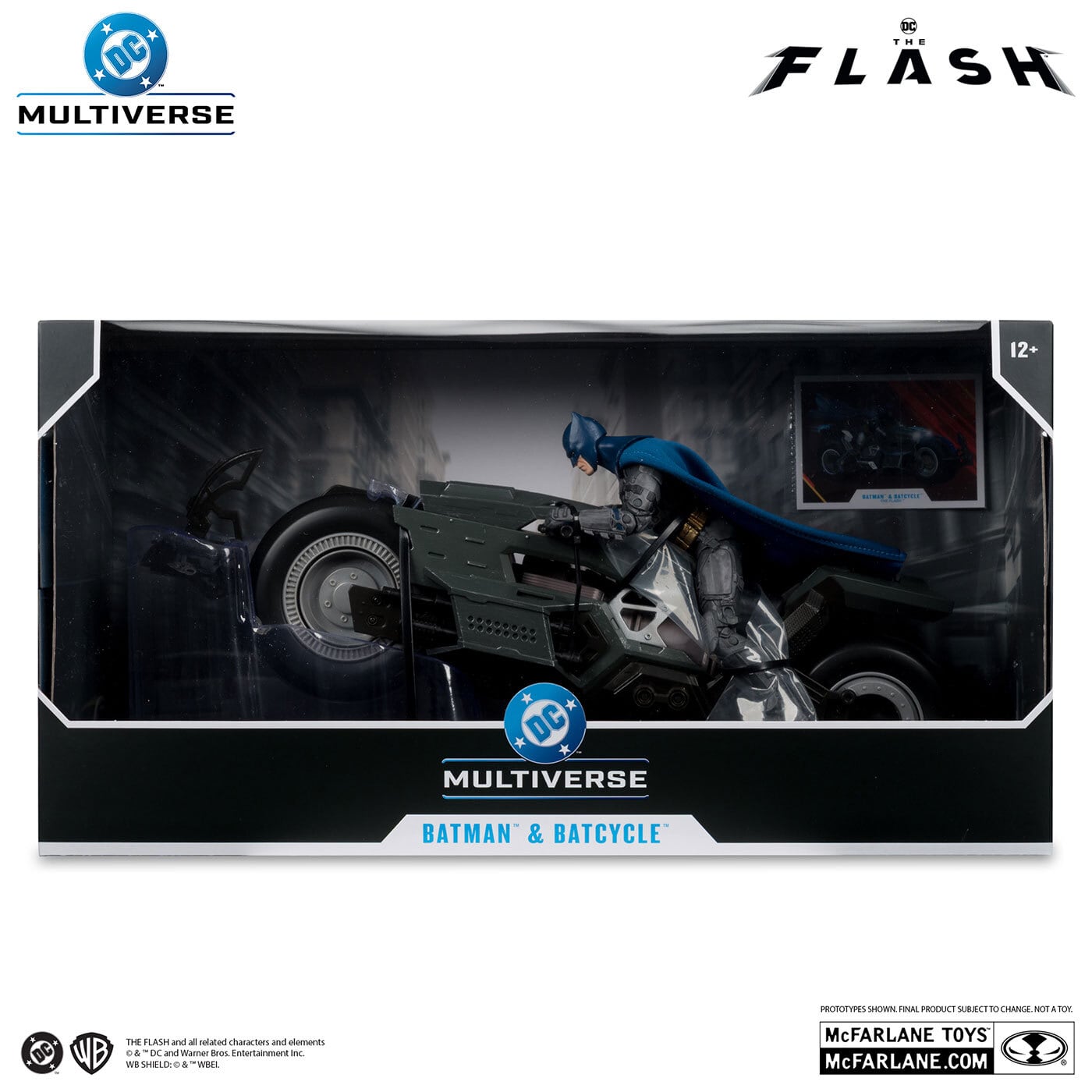 DC マルチバース 映画『ザ・フラッシュ』バットマン＆バットサイクル 7インチ アクションフィギュア 国内版 未開封