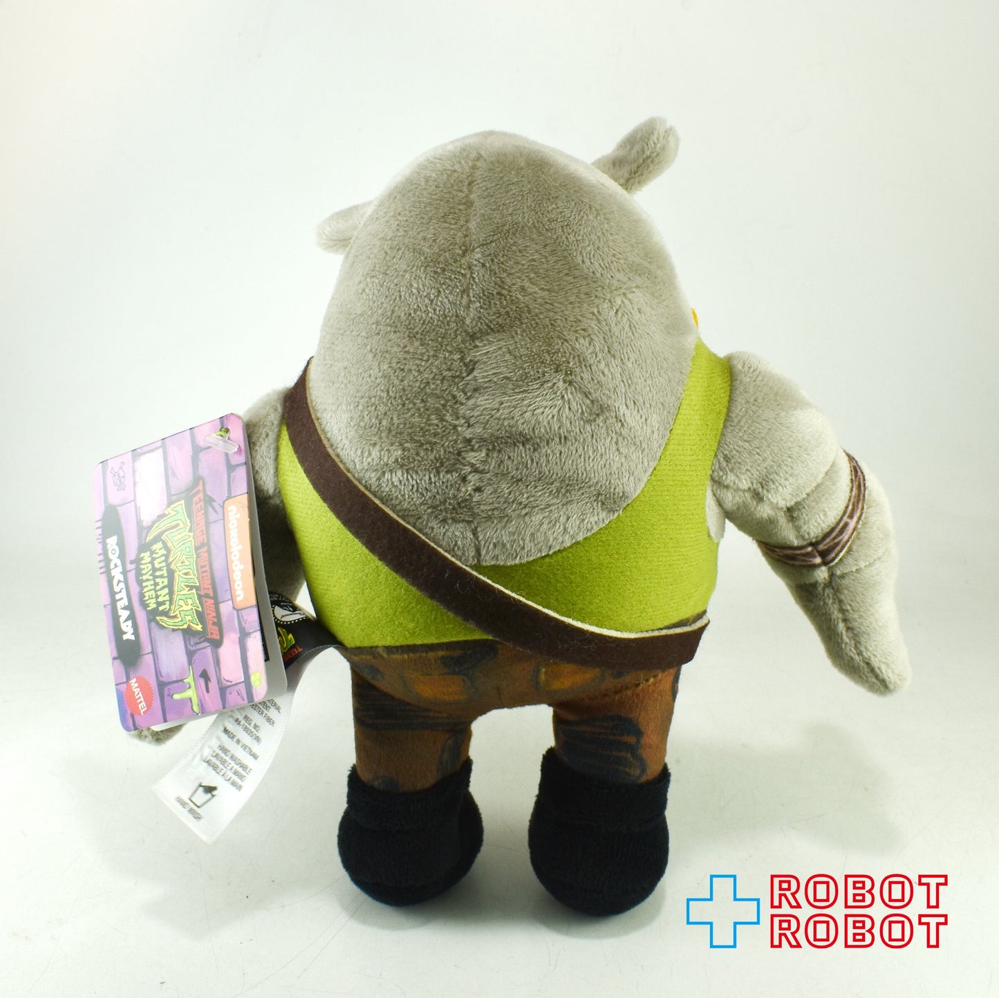 プレイメイツ タートルズ ミュータント・パニック！TMNT ロックステディ ファニープラッシュ ぬいぐるみ人形 紙タグ付き