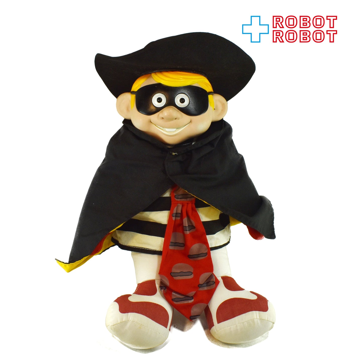 マクドナルド ハンバーグラー ビニールヘッド ウレタン帽子 ぬいぐるみ人形 40センチ 1987 ※ズボン無し