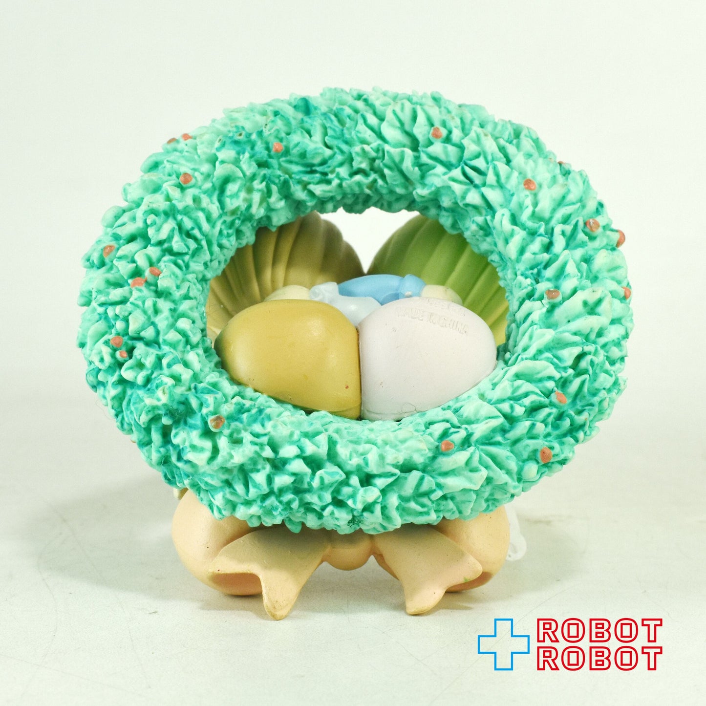 プレシャス・モーメンツ 「ボーイ&ガール with リース」PVCフィギュア ホリデイ オーナメント 1995