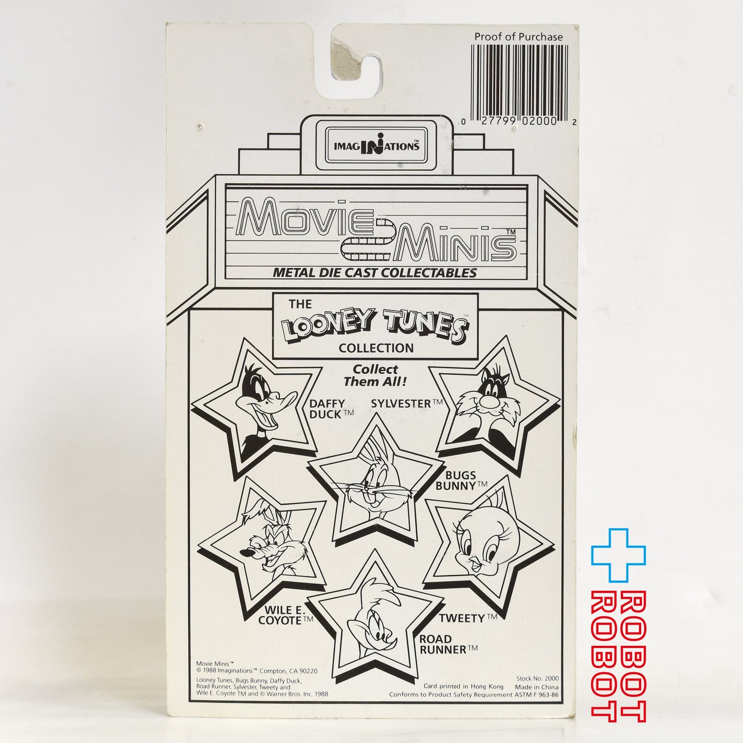 ルーニー・チューンズ バックスバニー ムービーミニ ダイキャストミニフィギュア 1988 未開封