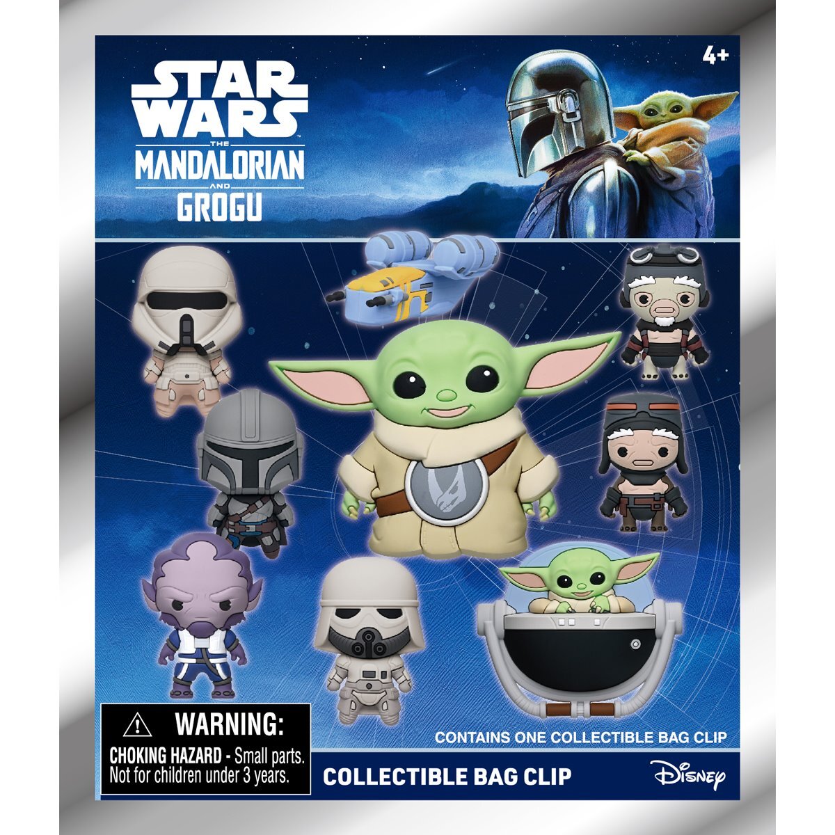 モノグラム 3D フィギュラル バッグ クリップ スター・ウォーズ マンダロリアン・アンド・グローグー 1パック 未開封