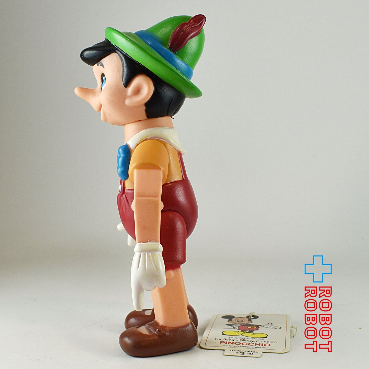 ディズニー ピノキオ 関節可動 ラバードール ソフビ 香港 紙タグ付
