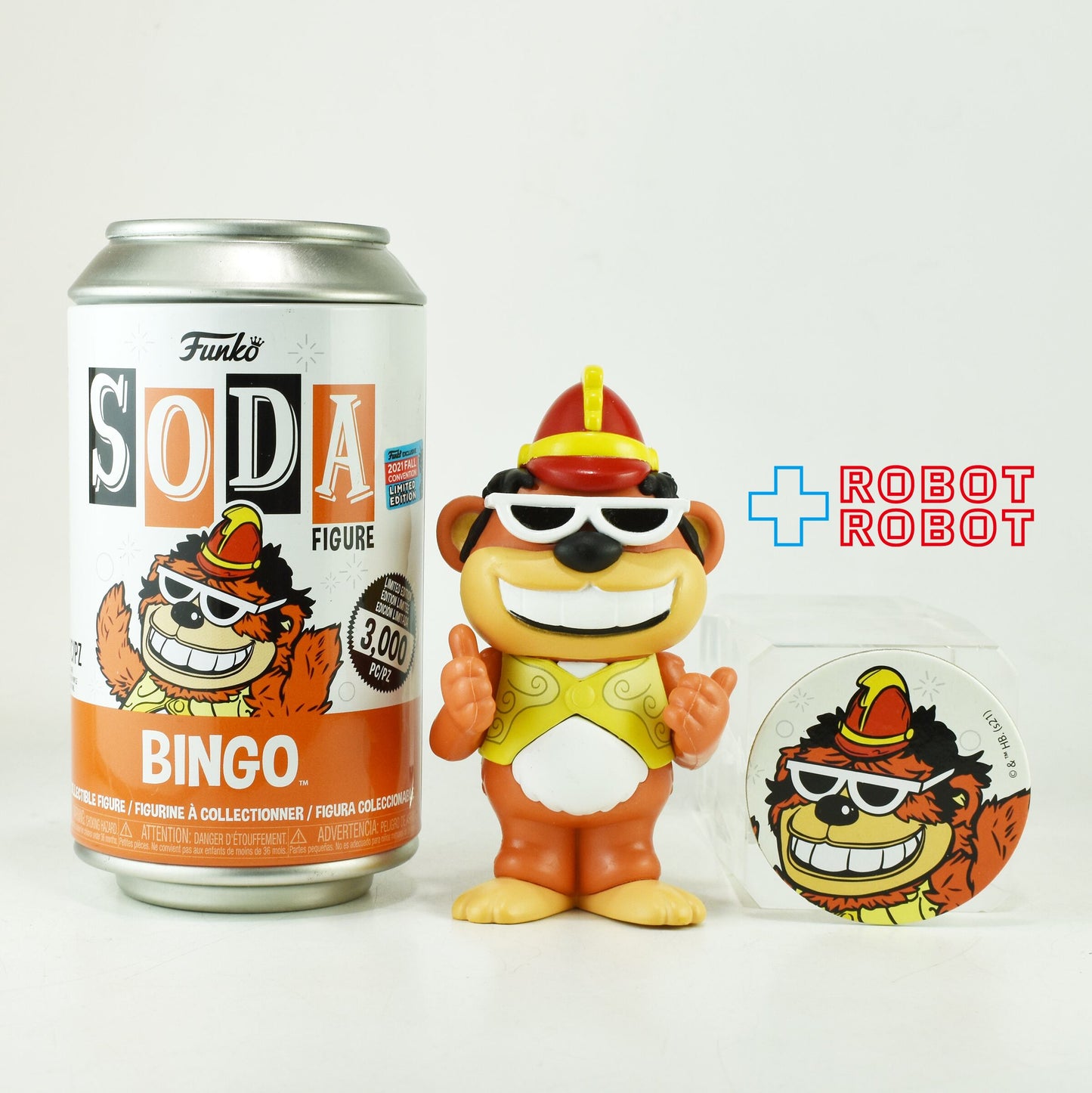 ファンコ SODA ソーダ缶 ハンナ・バーベラ バナナ・スプリッツ ビンゴ ビニールフィギュア 缶入り