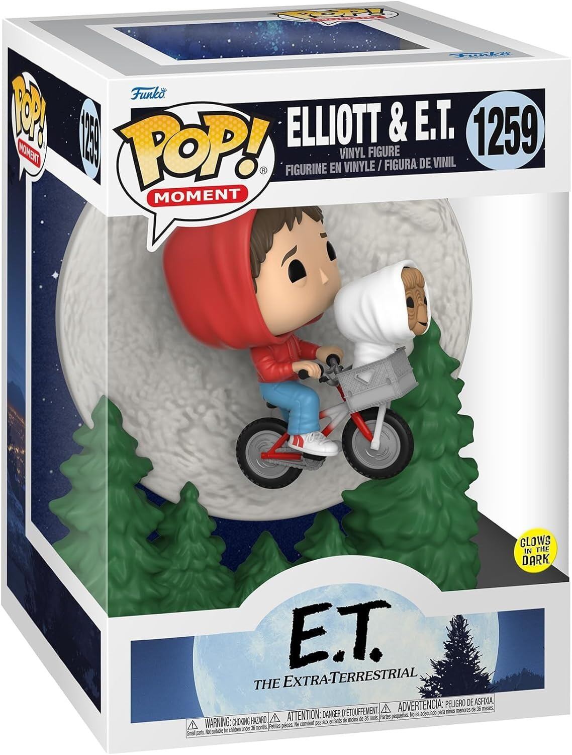 ファンコ POP! モーメント 1259 E.T. 40th エリオットとE.T. ビニールフィギュア 箱入未開封