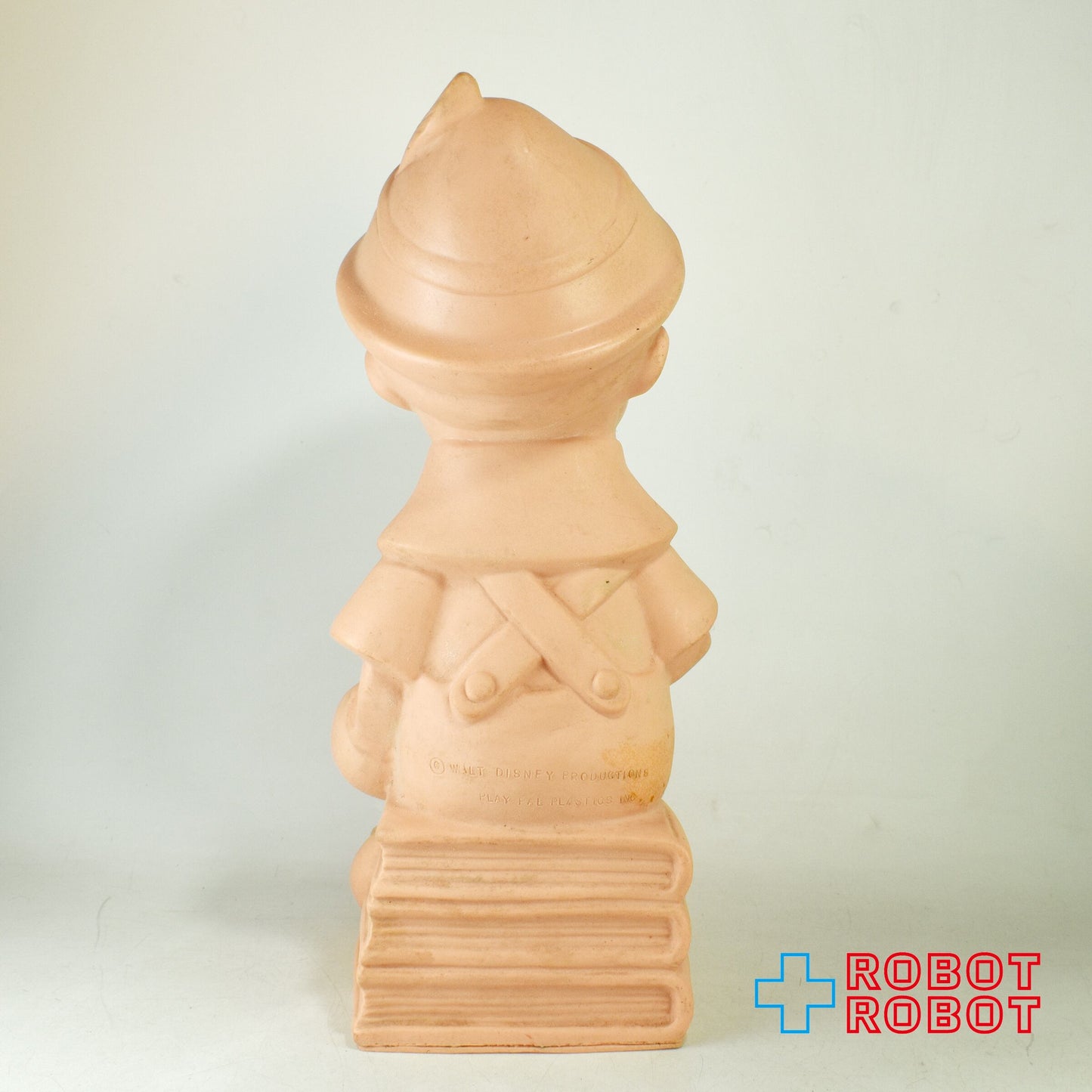 プレイパル社 ディズニー  ピノキオ ラージ 未塗装 肌色成形 ソフビ貯金箱 バンク フィギュア  ※底蓋なし