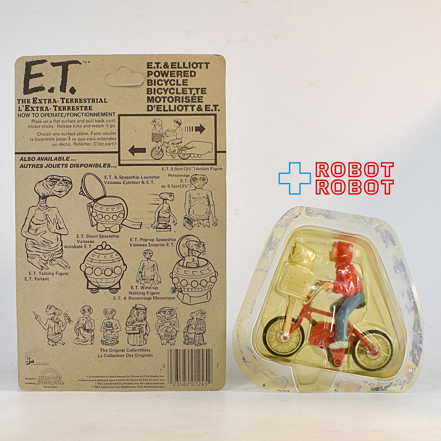 LJN E.T.とエリオットの自転車 フィギュア 1982 カナダ版 開封