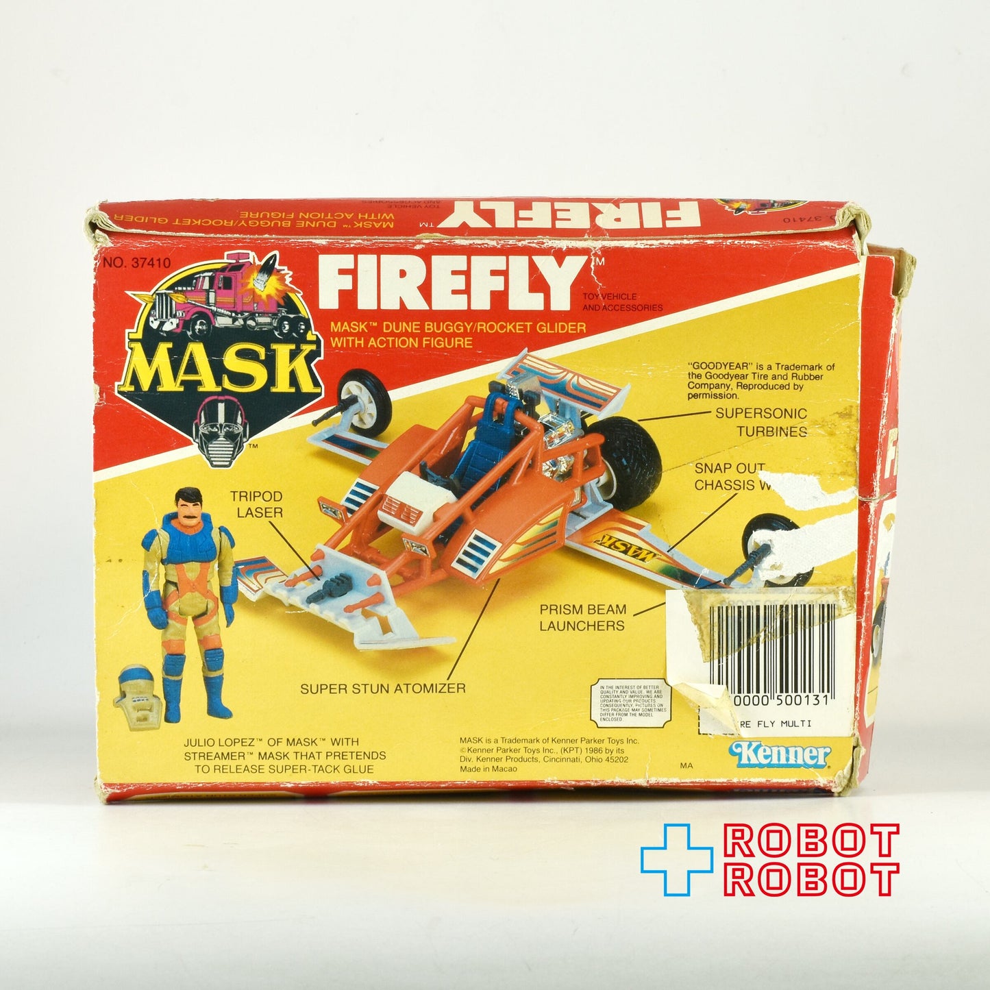 ケナー  M.A.S.K. ファイアフライ デューンバギー／ロケットグライダー アクションフィギュア 1986 箱付き