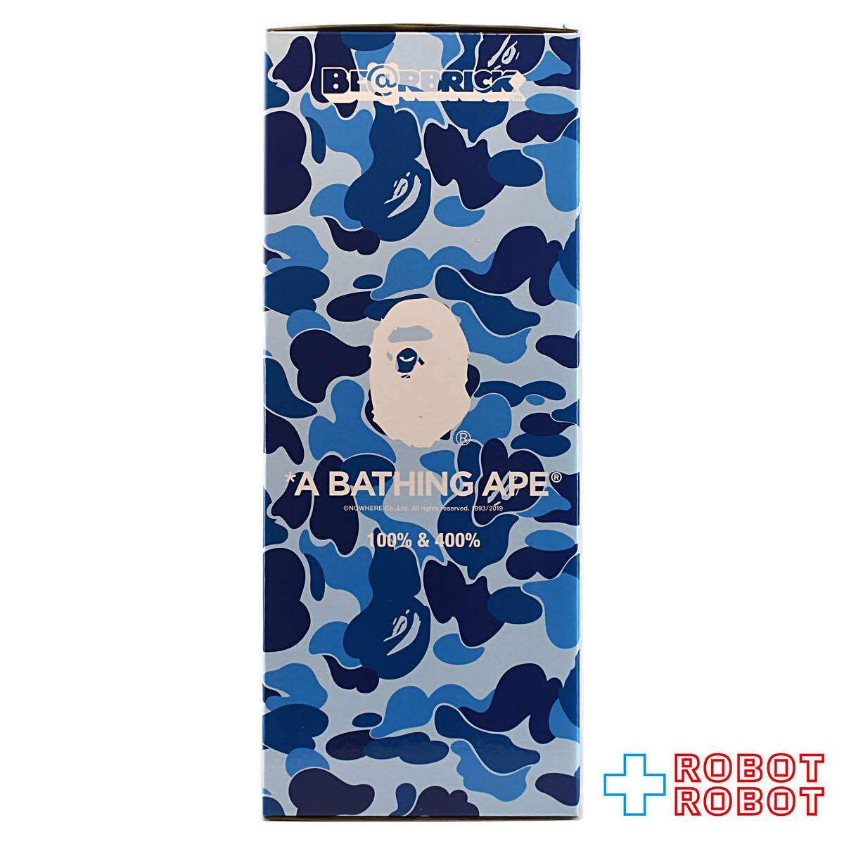 メディコム ベアブリック BAPE(R) × M / mika ninagawa SHARK BLUE 100％ & 400％