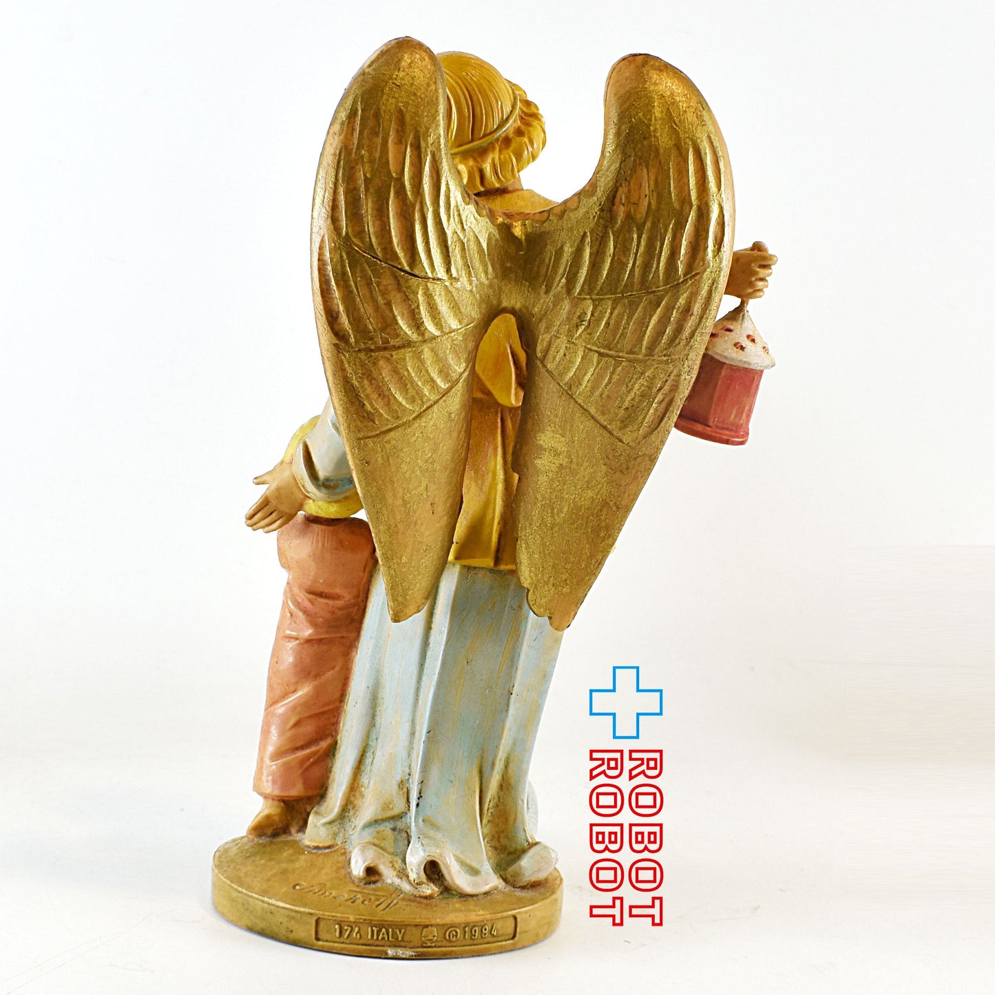 守護天使と祈る子供 置物 スタチュー イタリー 1984
