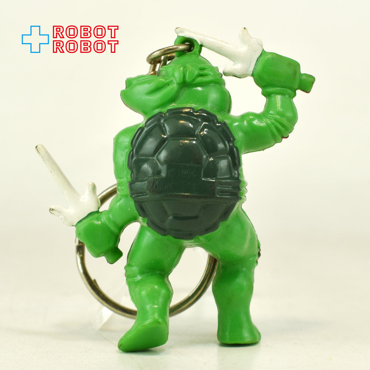 カバヤ タートルズ ミュータントホルダー #12 ラファエロ 釵(サイ)右手挙げ PVCフィギュア キーホルダー