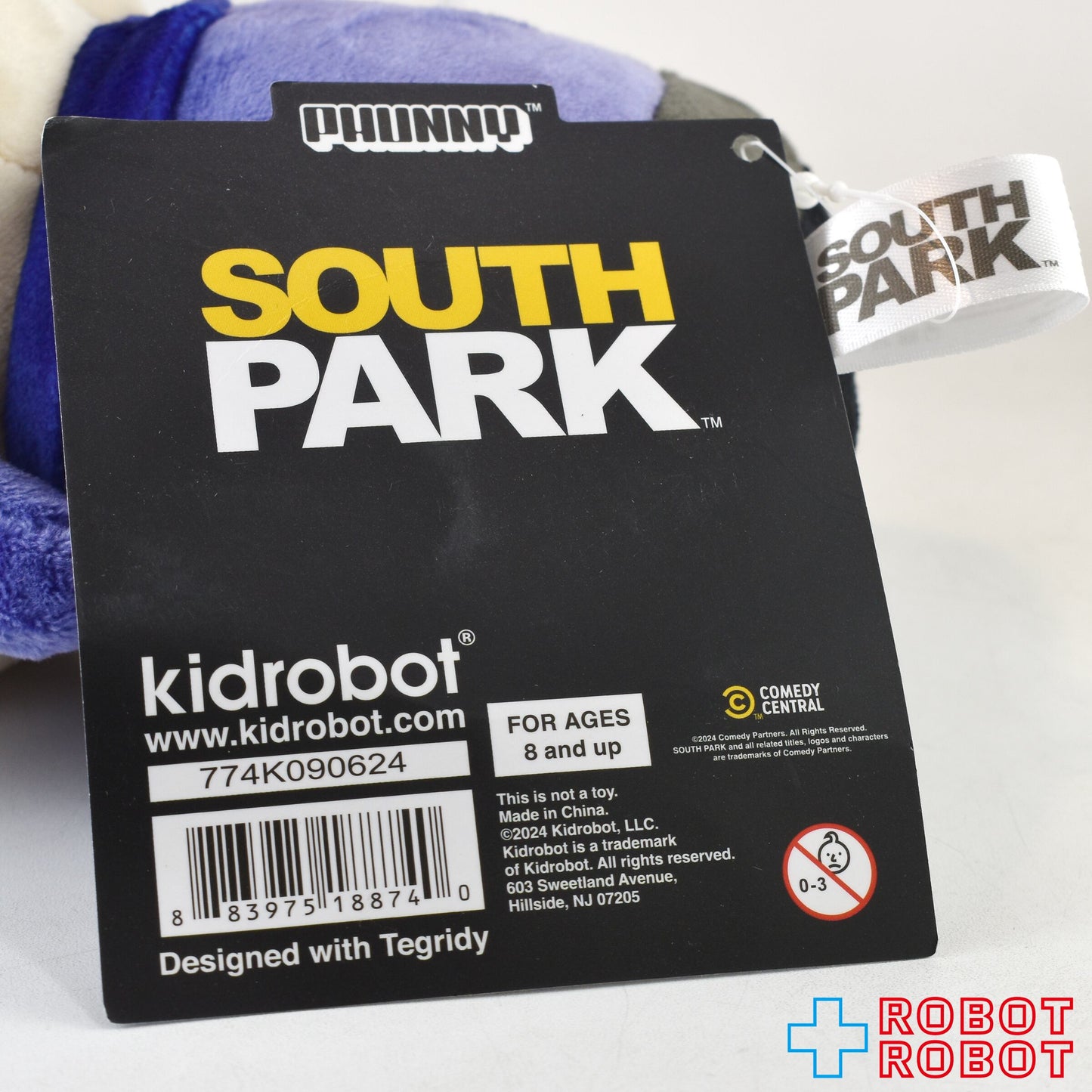 キッドロボット サウスパーク クレイグ・タッカー 8インチ ファニープラッシュ ぬいぐるみ人形 紙タグ付き