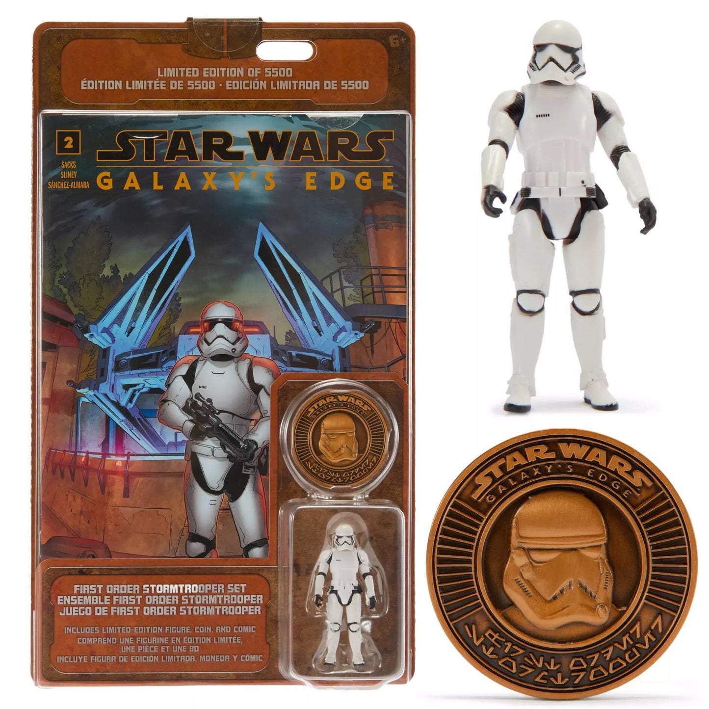 スター・ウォーズ ギャラクシーズ・エッジ ファースト・オーダー ストームトルーパー アクションフィギュア,コミックブック,コイン セット 未開封
