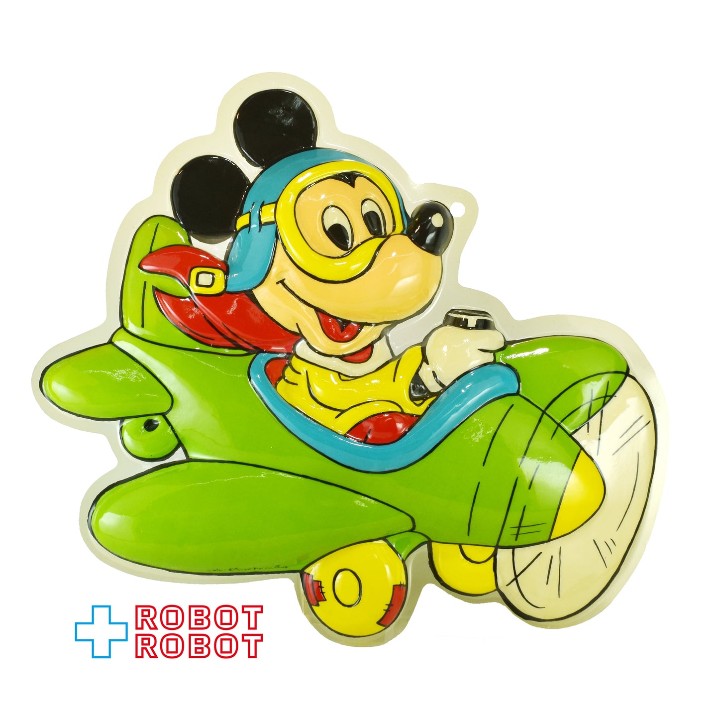 ウォルトディズニープロダクション ミッキーマウス 飛行機 壁飾り ウォールデコ