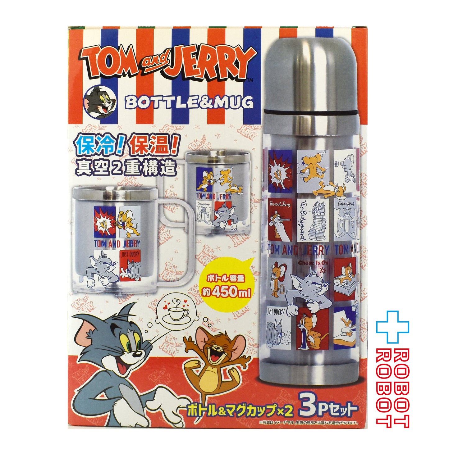 ピーナッツ・クラブ トムとジェリー ステンレスボトル & マグカップ TYPE B 3Pセット 箱入