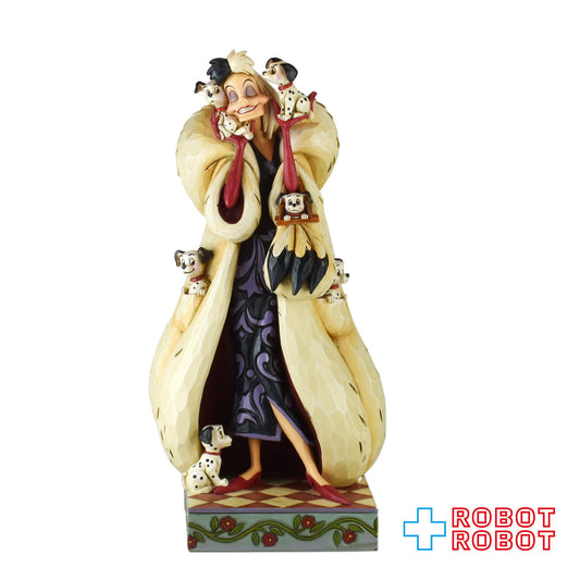 ディズニー・トラディション ジム・ショア エネスコ 101匹わんちゃん クルエラ "Fur Lined Diva" フィギュア 箱付