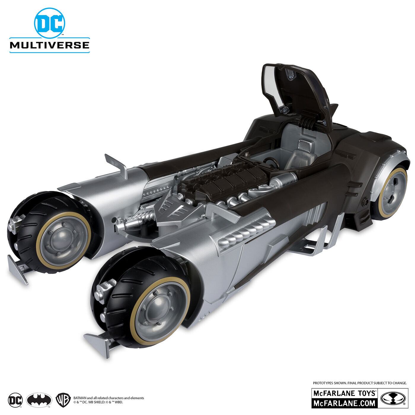 【バットモービル】新品未開封・マクファーレントイズ マクファーレン・トイズ DCマルチバース コミック バットマン ホワイト