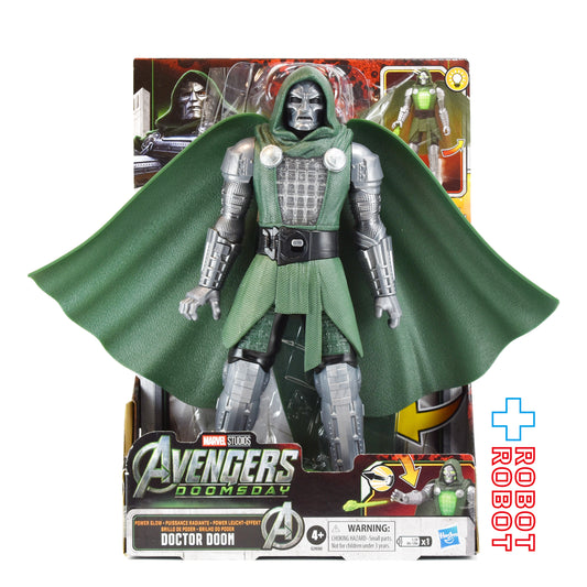 ハズブロ マーベル アベンジャーズ ドゥームズ・デイ パワーグロウ ドクター・ドゥーム 10インチ アクションフィギュア 未開封