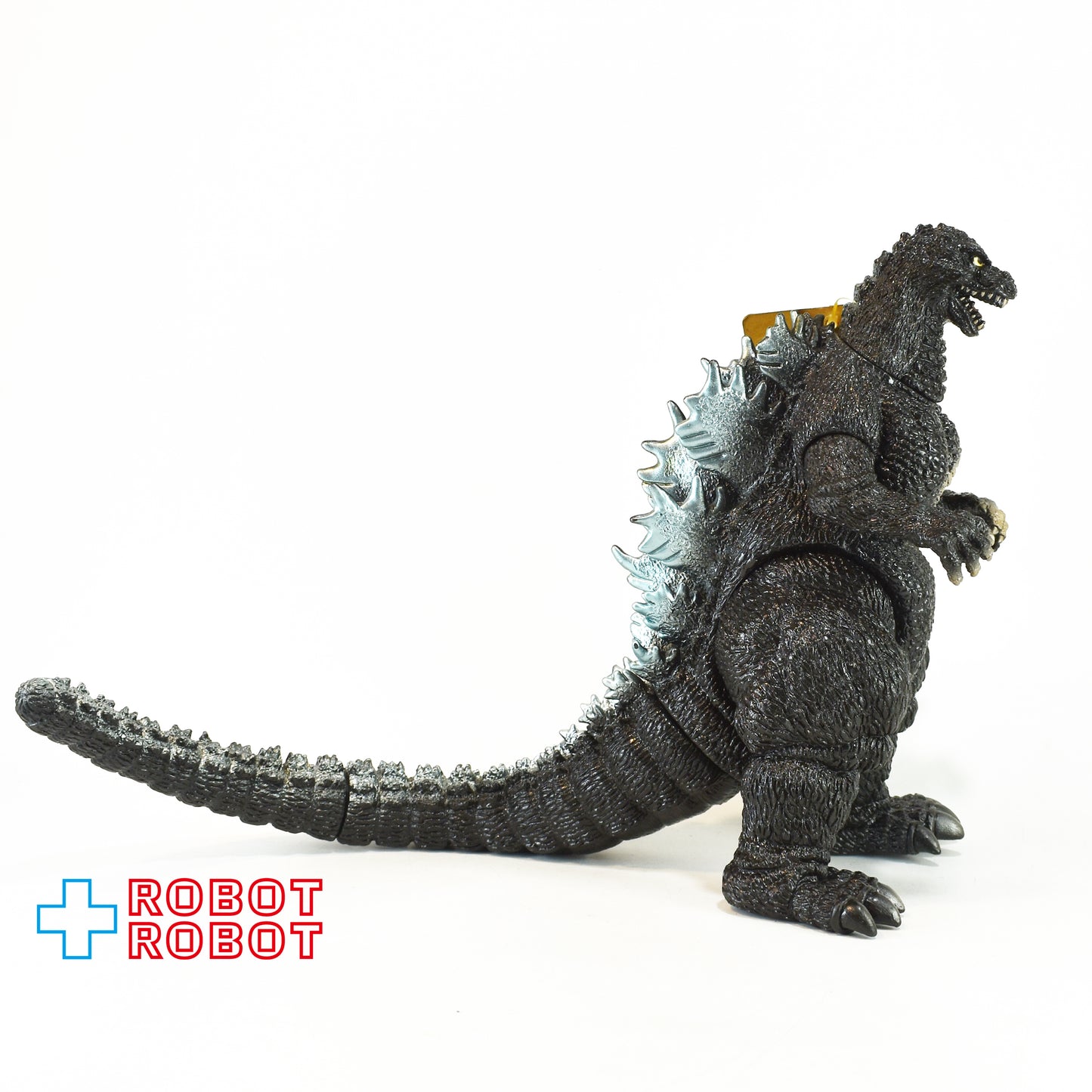 バンダイ 東宝ゴジラ怪獣 VS スペースゴジラ ゴジラ 口開き 1992 ソフビ 紙タグ付