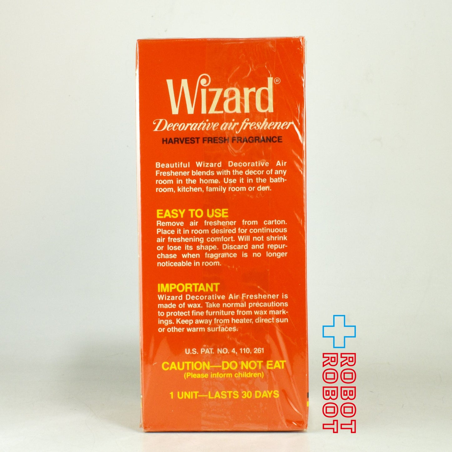 ウィザード ハロウィン カボチャ仮装 エアフレッシュナー フィギュア 1980年代  箱入