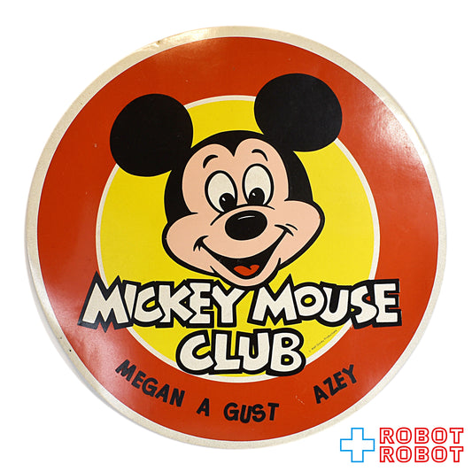 ディズニー  ミッキーマウス クラブ 円形 ビニール ランチョンマット「MEGAN A GUST AZEY」