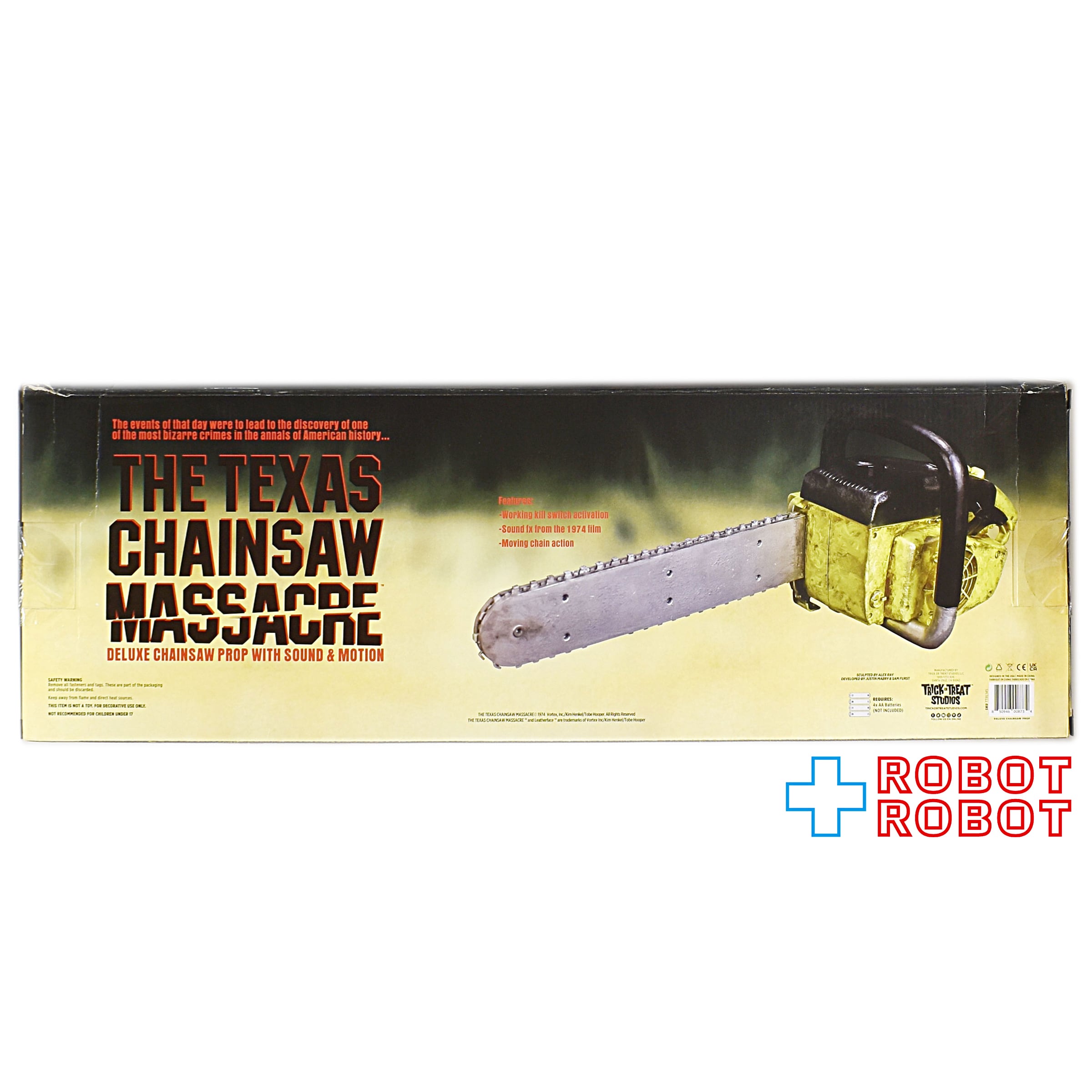 トリック・オア・トリート　悪魔のいけにえ　チェーンソー　プロップwithサウンド トリックオアトリートスタジオ 悪魔のいけにえ (1974) テキサス