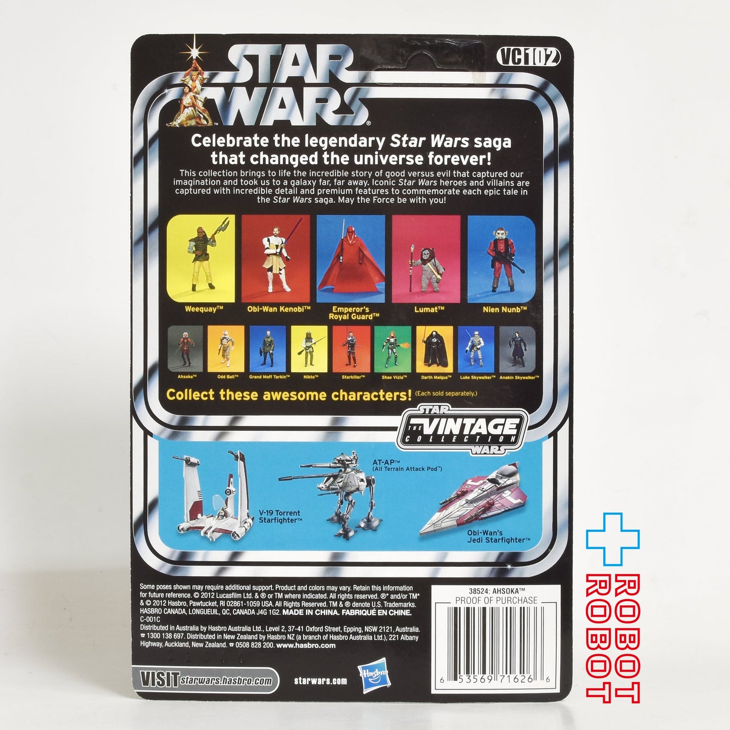 スター・ウォーズ VC102 アソーカ [クローン・ウォーズ]  ヴィンテージコレクション 3.75インチ アクションフィギュア 未開封