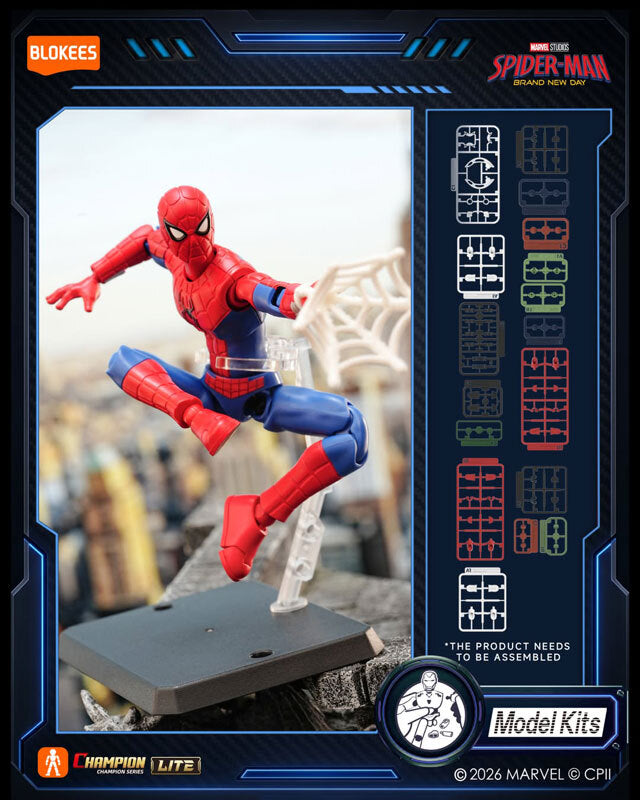 ブロッキーズ マーベル スパイダーマン ブランド・ニュー・デイ チャンピオンクラス・ライト バージョン 01 モデルキット 未開封