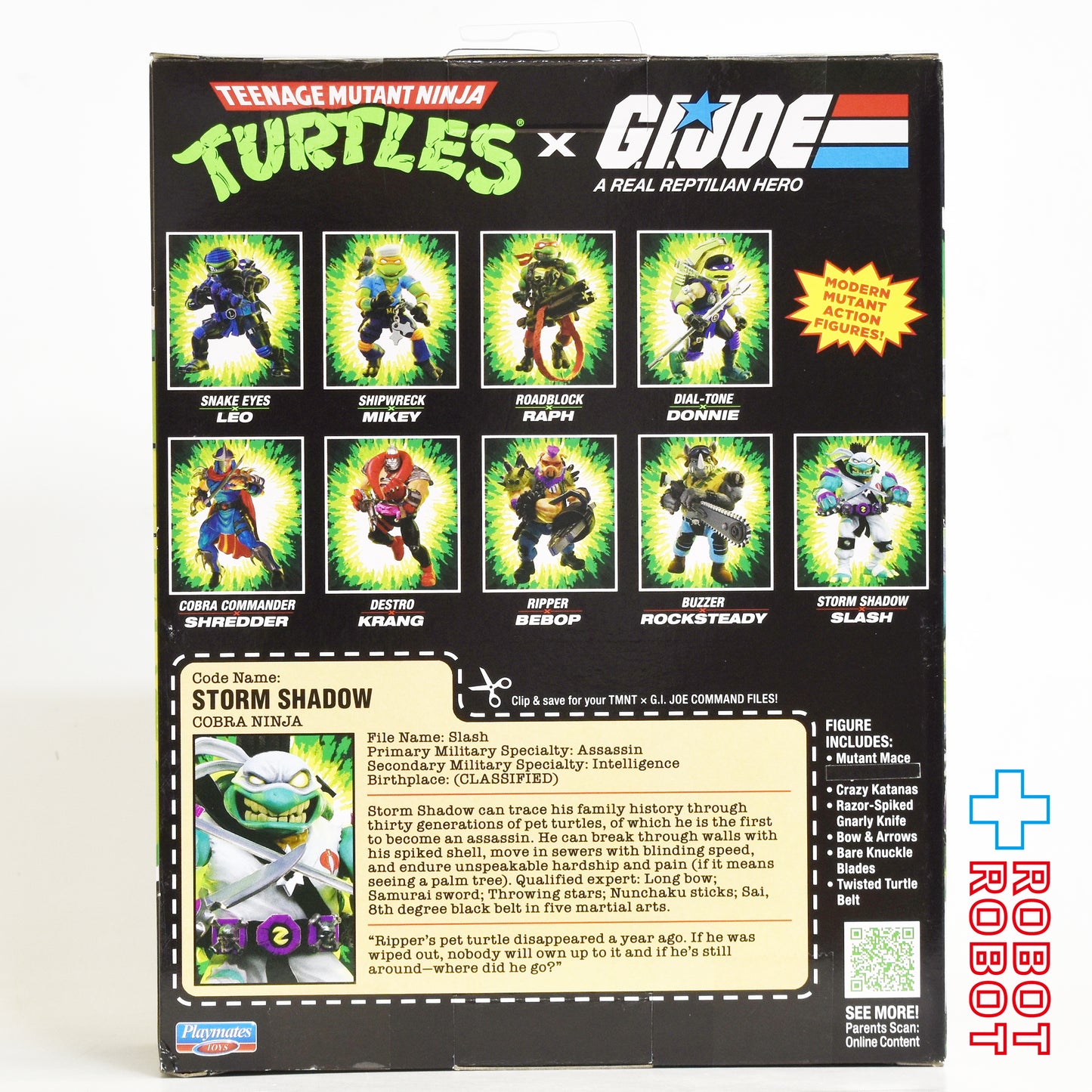 プレイメイツ ティーンエイジ・ミュータント・ニンジャ・タートルズ TMNT x G.I.ジョー スラッシュ as ストームシャドウ アクションフィギュア 未開封