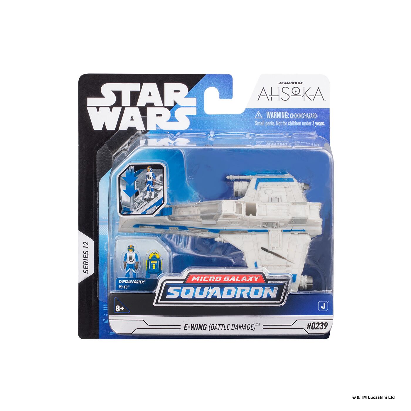 スター・ウォーズ マイクロ・ギャラクシー ライトアーマー・クラス アソーカ Eウイング (バトルダメージ) 国内版 未開封