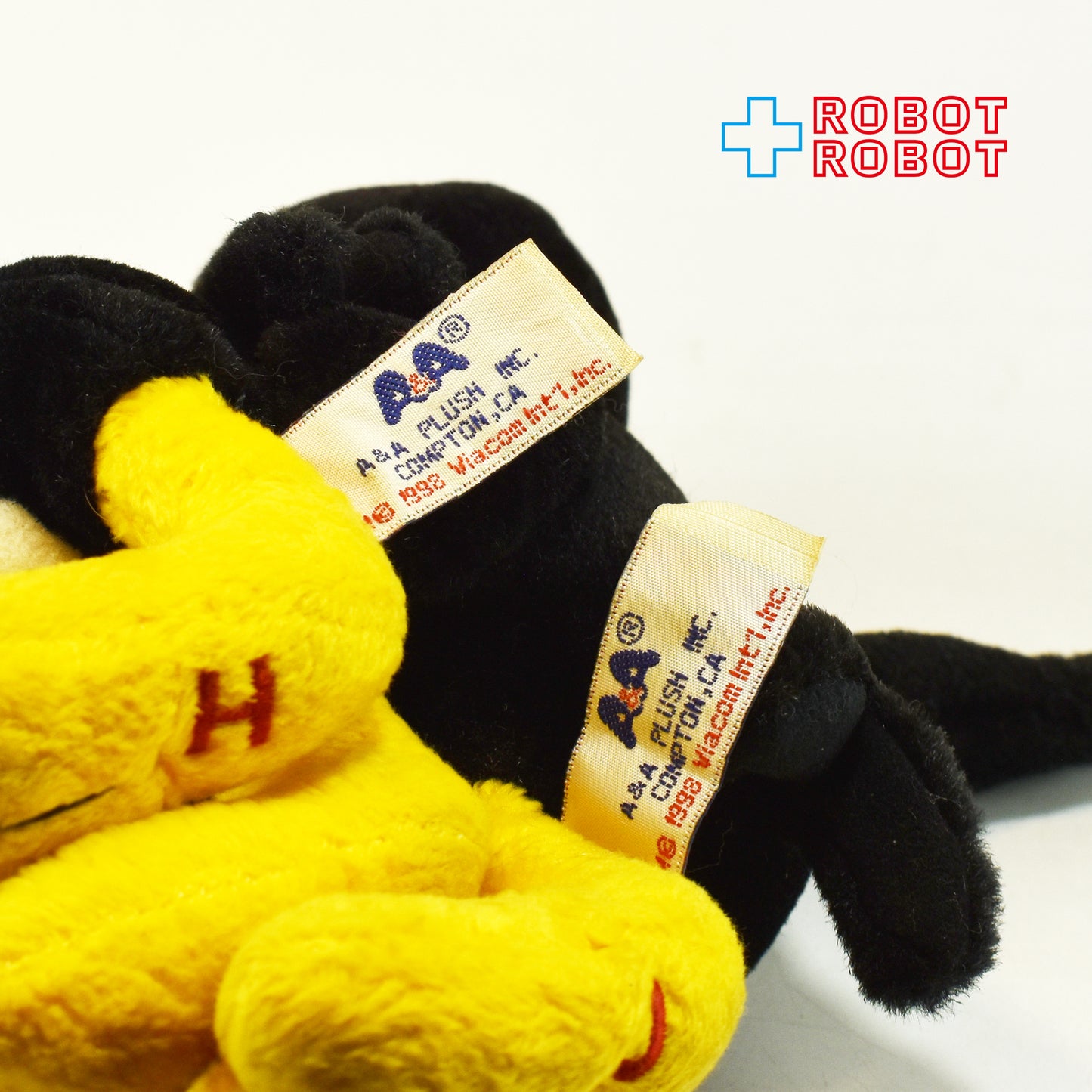 バイアコム A&A ヘッケルとジャッケル ぬいぐるみ人形 セット 1998 ※難あり