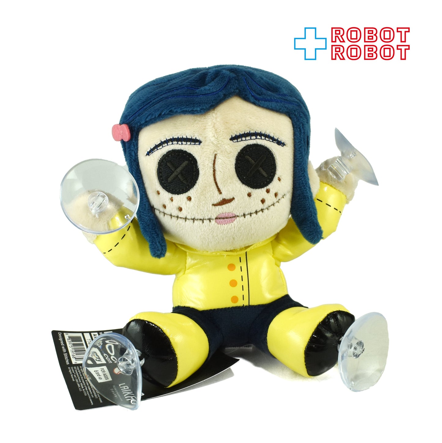 キッドロボット コララインとボタンの魔女 コラライン 吸盤付ぬいぐるみ人形 紙タグ付き