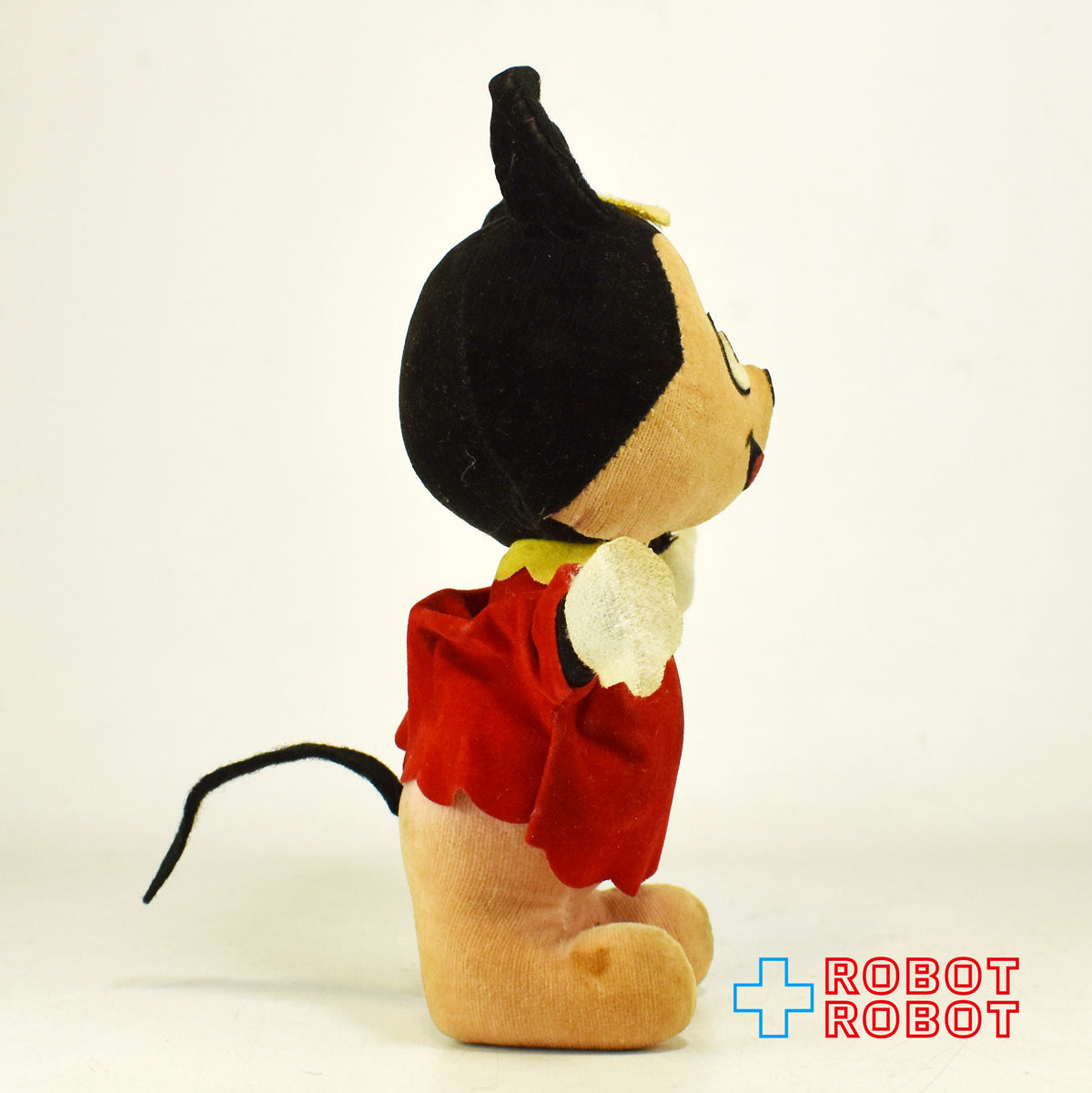 ディズニー ミニーマウス おがくずぬいぐるみ人形 メイドインジャパン ※布タグ欠品