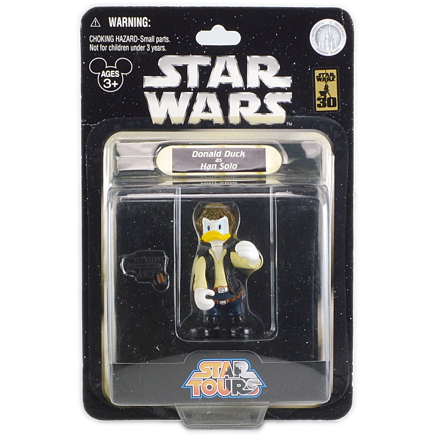 スター・ウォーズ スターツアーズ シリーズ1 ドナルドダック as ハンソロ ベーシックフィギュア 未開封