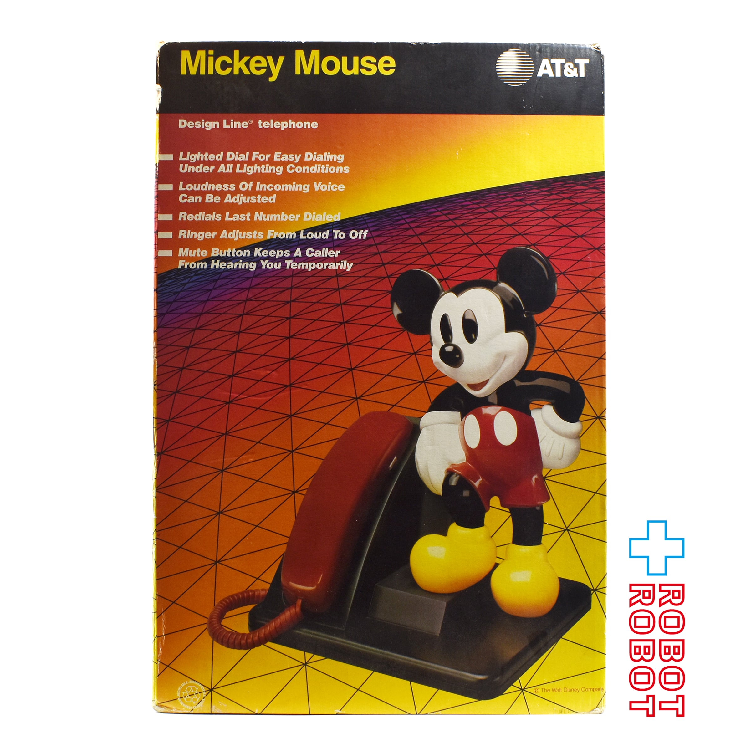 エーティー&ティー ディズニー ミッキーマウス 固定電話 1990 開封 箱