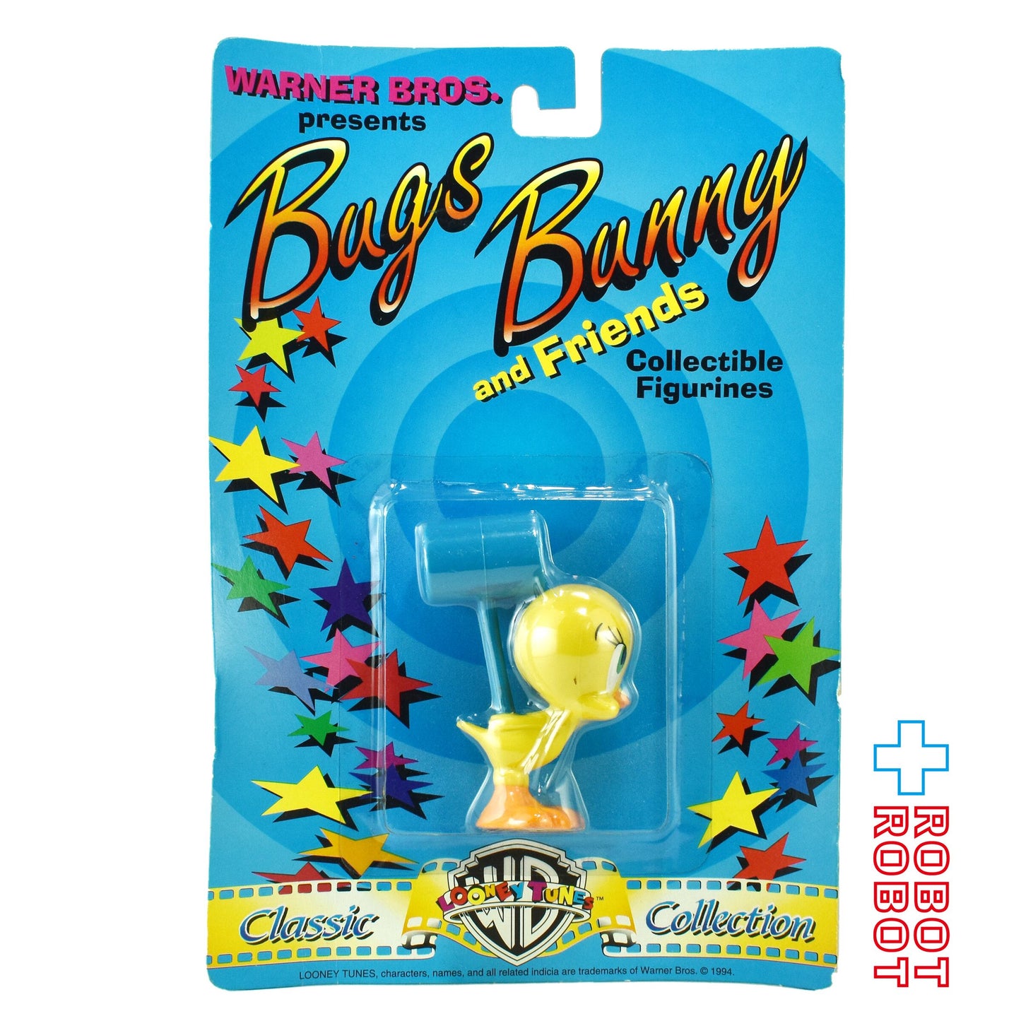 ワーナー・ブラザース ルーニー・テューンズ  バッグス・バニー・アンド・フレンズ コレクタブルフィギュア クラシックコレクション トゥイーティー 青ハンマー PVCフィギュア 1994 未開封