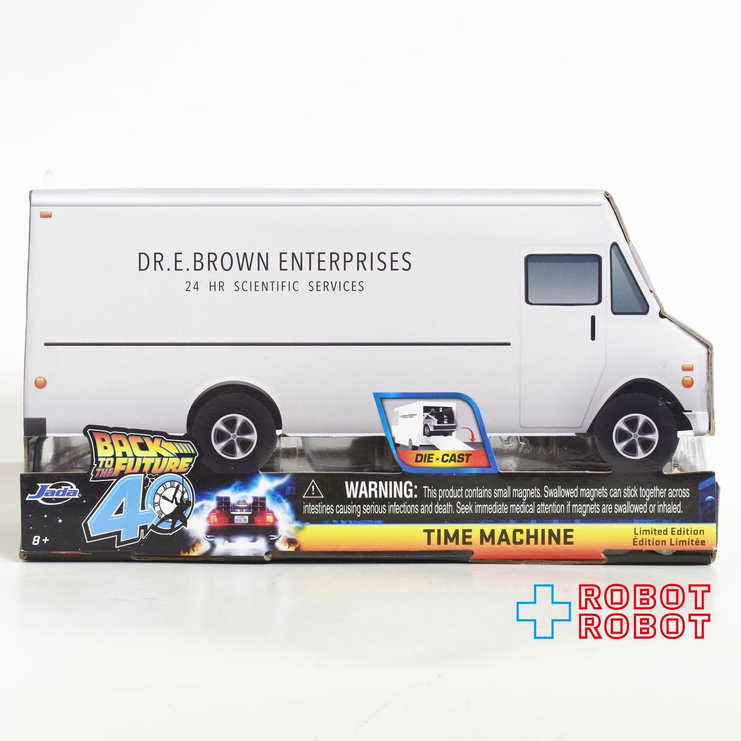 JADA TOYS メタルズ・ダイキャスト 1/24 スケール ハリウッド・ライド バック・トゥ・ザ・フューチャー タイムマシン 40周年記念  未開封