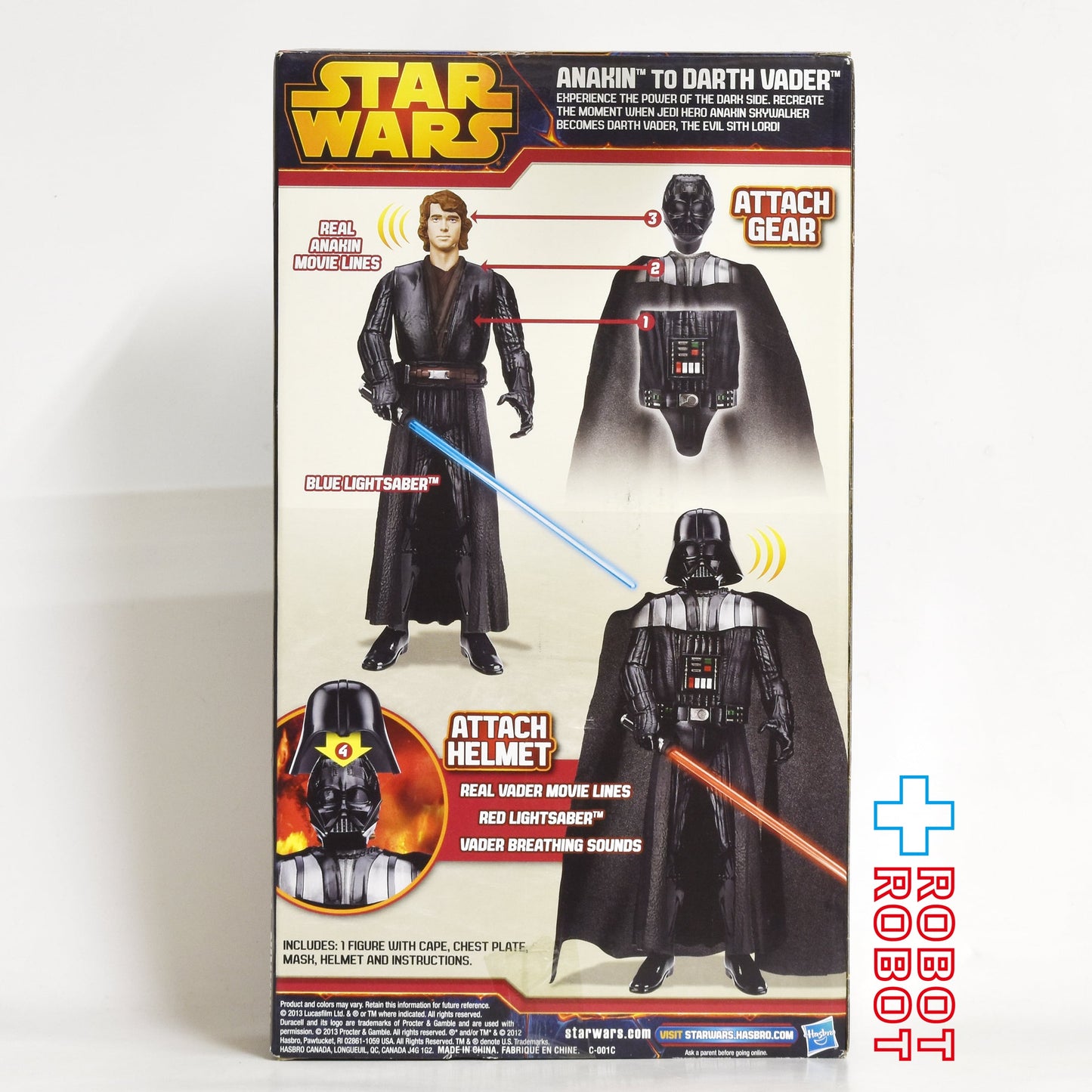 ハズブロ スター・ウォーズ アナキン トゥ ダース・ベイダー 12インチ ライト&サウンド アクションフィギュア 未開封