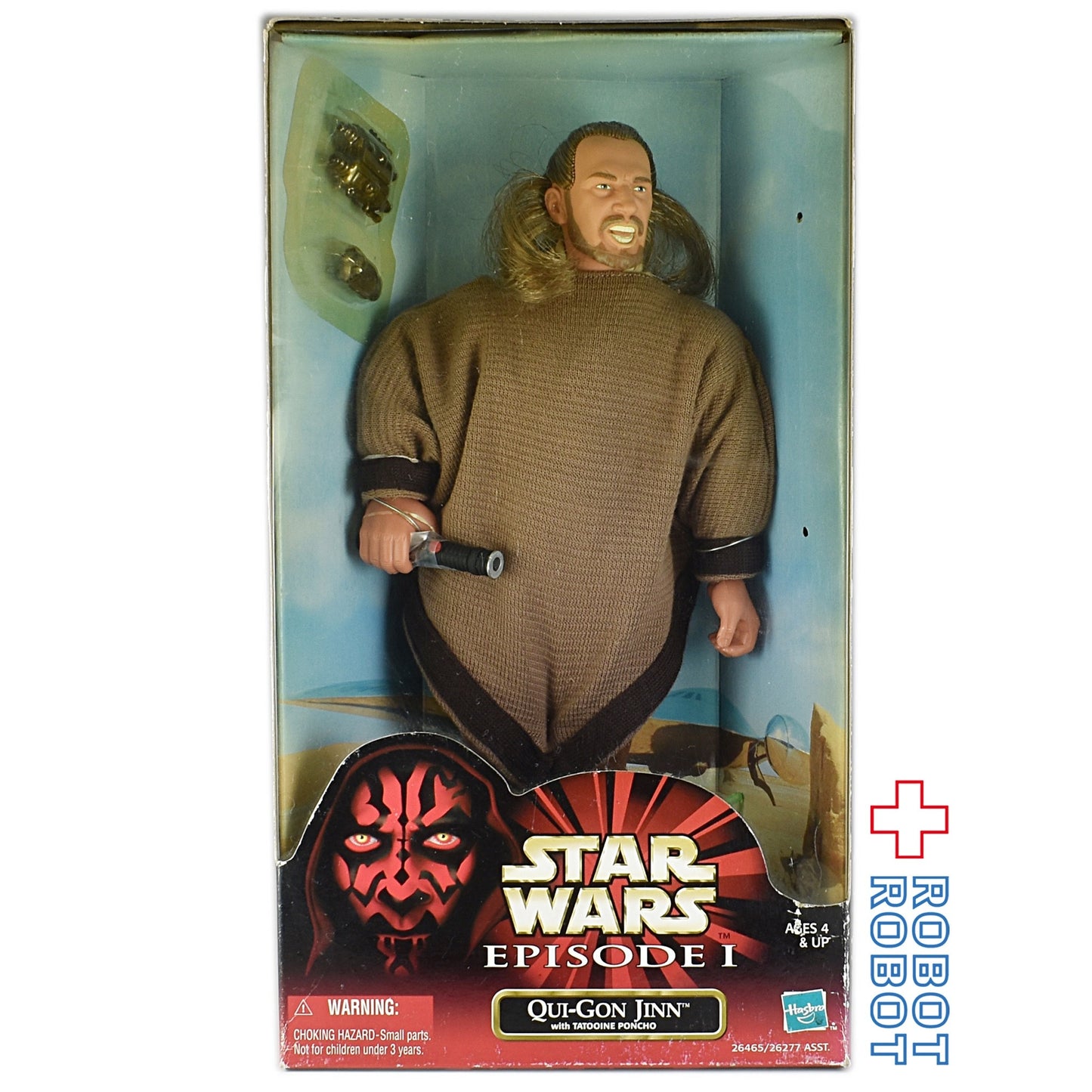ブリスターヤケ：スター・ウォーズ エピソード1 12インチ フィギュア クワイ＝ガン・ジン タトゥイーン バージョン