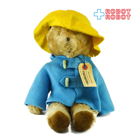 エデン社 パディントン ぬいぐるみ人形 黄色帽子 水色ボタン 36cm 1975 紙タグ付き