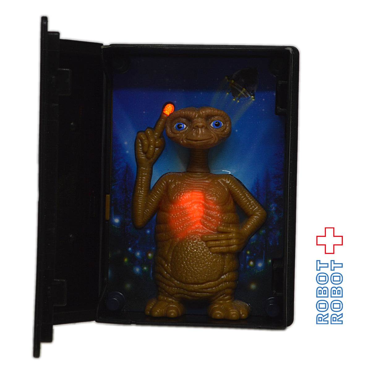 ウェンディーズ E.T. VHSケース ライト・アップ・フィギュア キッズミールトイ 2002 袋入未開封